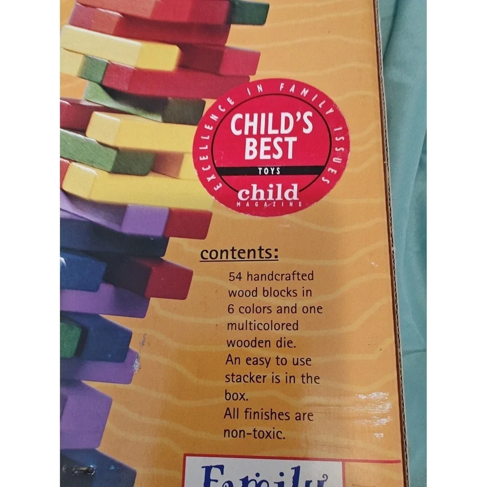 TC‎ Timber Rainbow Timber Stacking Game Kids SizeMulticolor Excellent Wood